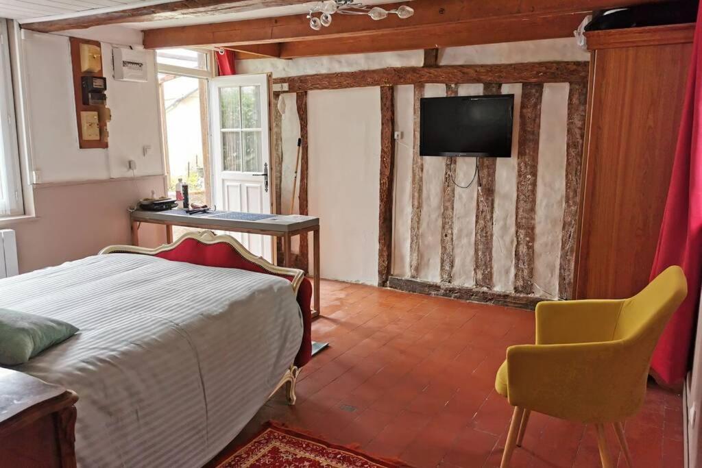 Le 3 De Coeur Avec Terrasse Appartement Honfleur Buitenkant foto